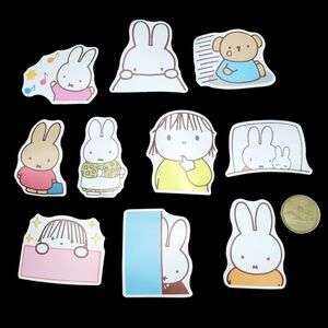3/$20 10pcs Lot Miffy Waterproof Stickers #3